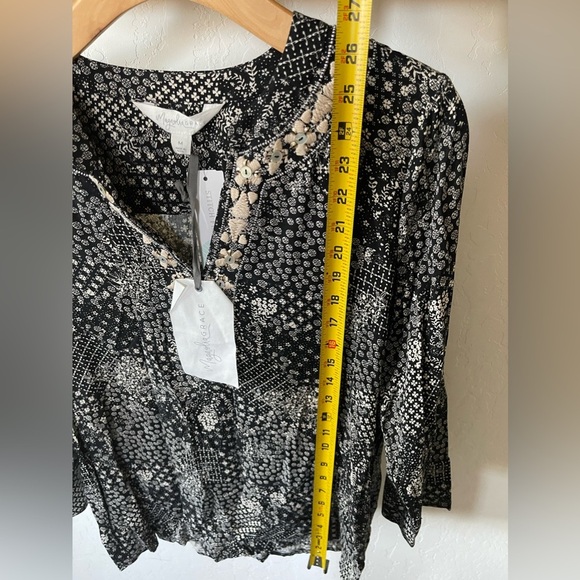 Magnolia Grace| Boho Floral Pattern Long Sleeve Blouse w Embroidered Beading••• - Picture 10 of 11